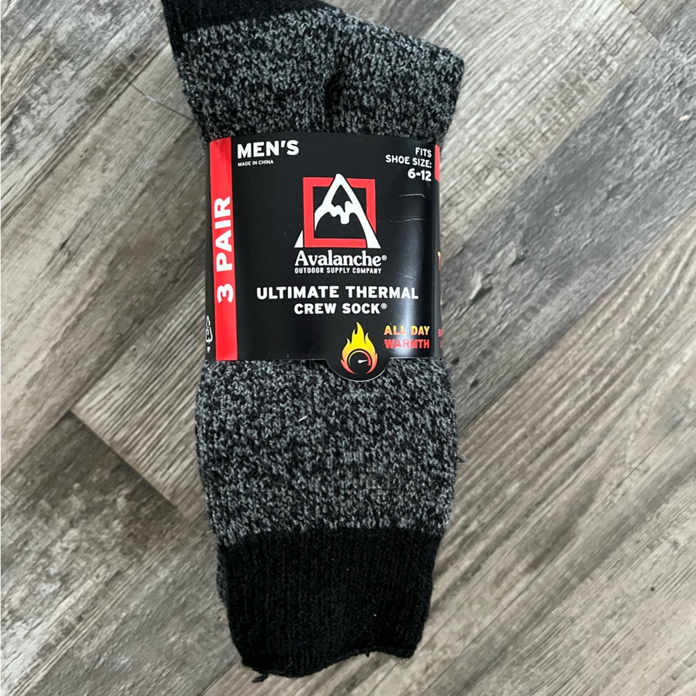 Avalanche Thermal Socks (2) 3pk
